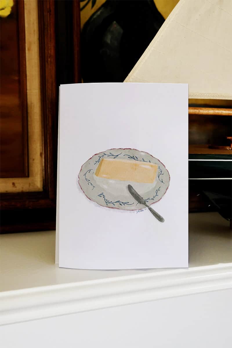 butter smooth cooking comfort greeting card