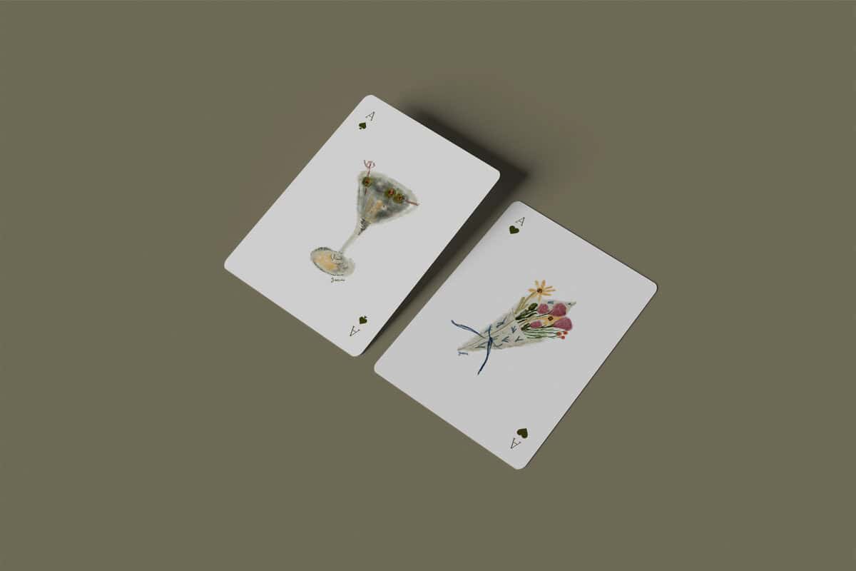 custom playing card wedding favor event