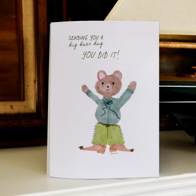 bear hug cute silly you did it Encouragement love wood animal