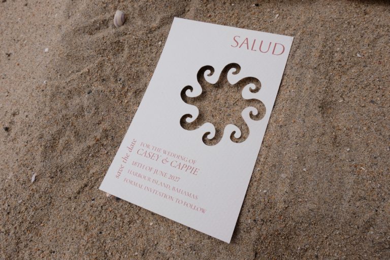 save the date sun cutout